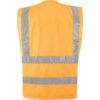 Hi-Vis Vest, Orange, Polyester, Hook & Loop Closure, S thumbnail-1