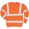 B303 HI-VIS SWEATSHIRT ORANGE MEDIUM thumbnail-0