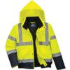 S266 Hi-Vis Two Tone Bomber Jacket Yellow/Navy (L) thumbnail-0