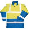 Jacket, Yellow/Navy Blue, Polyester, M thumbnail-0