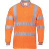 S277 RAIL INDUSTRY H/VISL/S POLO SHIRT ORANGE (L) thumbnail-0