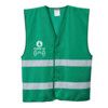 Hi-Vis Vest, Unisex, Green, Polyester, 2XL/3XL thumbnail-1