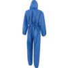 Guard Master, Chemical Protective Coveralls, Disposable, Blue, SMS Nonwoven Fabric, Zipper Closure, Chest 40-42", M thumbnail-1