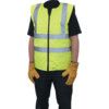 Hi-Vis Body Warmer, Unisex, Orange, Cotton/Polyester, Zipper Closure, XL thumbnail-0