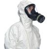 CHZ5, Chemical Protective Coveralls, Disposable, Type 3/4/5/6, White, Laminates, Zipper Closure, Chest 56-58", 3XL thumbnail-3