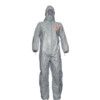 Labo, Chemical Protective Coveralls, Disposable, Type 5/6, White, Tyvek® 500, Zipper Closure, Chest 36-27", S thumbnail-1