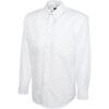 Shirt, Men, White, Cotton/Polyester, Long Sleeve, Collar 15.5", M thumbnail-0