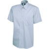 Shirt, Men, Light Blue, Cotton/Polyester, Short Sleeve, Collar 18.5", 2XL thumbnail-0