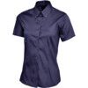 Oxford Shirt, Women, Navy Blue, Cotton/Polyester, Short Sleeve, Size 8 thumbnail-0