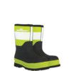 BBMO Unisex Composite Mid Style Safety Wellingtons, Size 10, Yellow/Black, Neoprene Upper, Fibreglass Toe Cap, S5, SRA, EN ISO 20345:2011 thumbnail-0