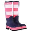 BBTO Unisex Composite Tall Safety Wellingtons, Size 6, Pink/Navy, Neoprene Upper, Fibreglass Toe Cap, S5, SRA, EN ISO 20345:2011 thumbnail-0