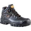 New Reno, Unisex Safety Boots Size 8, Black, Leather, Water Resistant thumbnail-0