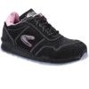 Alice Women's Safety Trainers, Size 4, Pink/Black, Leather Upper, Aluminium Toe Cap, S3, EN ISO 20345:2011 thumbnail-0