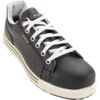 Throw Unisex Safety Trainers, Size 7, Black, Leather Upper, Aluminium Toe Cap, S3, EN ISO 20345:2011 thumbnail-1