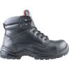 Otter, Unisex Safety Boots Size 10, Black, Leather, Composite Toe Cap, Wide Fit thumbnail-1