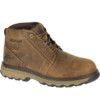 Mens Safety Boots Size 12, Dark Beige, Leather, Steel Toe Cap thumbnail-1