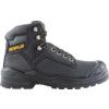 Mens Safety Boots Size 6, Black, Leather, Water Resistant, Steel Toe Cap thumbnail-1