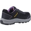 Elmore Women's Safety Trainers, Size 4, Black/Lilac, Mesh/Microfibre Upper, Composite Toe Cap, S1P, EN ISO 20345:2011 thumbnail-1