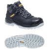 Laser, Men, Safety Boots, Size 6, Black, Leather Upper, Steel Toe Cap, S1, EN ISO 20345:2011 thumbnail-1