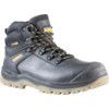 Newark, Unisex Safety Boots Size 11, Black, Leather, Waterproof, Steel Toe Cap, Wide Fit thumbnail-0