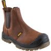 Nitrogen, Mens Safety Boots Size 8, Brown, Leather, Water Resistant, Steel Toe Cap, Wide Fit thumbnail-0