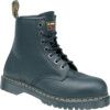 Icon, Unisex Safety Boots Size 8, Black, Leather thumbnail-0