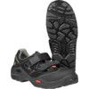 Jalas 1605 E-Sport Unisex Metal Sandal Safety Shoes, Size 3, Black, Leather Upper, Aluminium Toe Cap, S1, EN ISO 20345:2011 thumbnail-0