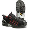 Exalter Unisex Safety Trainers, Size 5, Black/Red, ESD, Microfibre Upper, Aluminium Toe Cap, S3, EN ISO 20345:2011 thumbnail-0