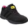 Sophie Women's Safety Trainers, Size 8, Black, Leather Upper, Steel Toe Cap, S1P, EN ISO 20345:2011 thumbnail-0