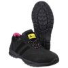 Sophie Women's Safety Trainers, Size 4, Black, Leather Upper, Steel Toe Cap, S1P, EN ISO 20345:2011 thumbnail-1