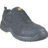 Unisex Vegan Safety Trainers, Size 4, Black, Mesh/Microfibre Upper, Steel Toe Cap, SBP, EN ISO 20345:2011 thumbnail-0