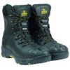 Unisex Safety Boots Size 14, Black, Leather, Waterproof thumbnail-0