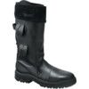 Unisex Safety Boots Size 9, Black, Leather, Steel Toe Cap thumbnail-0