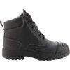 Unisex Safety Boots Size 11, Black, Leather, Steel Toe Cap thumbnail-1