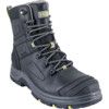 Mens Rugged Safety Boot 8" Black (S-6) thumbnail-0