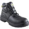 Safety Boots, Size, 5, Black, Leather Upper, Composite Toe Cap thumbnail-0