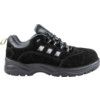 Unisex Safety Trainers, Size 5, Black, Suede Leather Upper, Composite Toe Cap, S1P, EN ISO 20345:2011 thumbnail-1