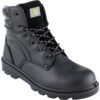 Safety Boots, Size, 4, Black, Leather Upper, Steel Toe Cap thumbnail-0