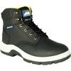 Unisex Safety Boots Size 11, Black, Leather, Steel Toe Cap thumbnail-0