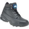 Unisex Safety Boots Size 9, Black, Leather thumbnail-0