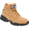 Unisex Safety Boots Size 10, Tan, Leather thumbnail-0