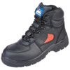 Men, Safety Boots, Size 9, Black, Leather Upper, Steel Toe Cap, S1P, EN ISO 20345:2011 thumbnail-0