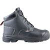 Sharp, Unisex Safety Boots Size 4, Black, Leather thumbnail-1