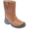 Men's Metal Rigger Boots, Size 7, Tan, Leather Upper, Steel Toe Cap, S1P, EN ISO 20345:2011 thumbnail-1