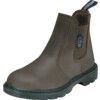 WorkTough, Unisex Safety Boots Size 7, Brown, Leather, Steel Toe Cap thumbnail-0