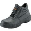 Worktough, Men, Safety Boots, Size 13, Black, Leather, Steel Toe Cap, S1P, EN ISO 20345:2011 thumbnail-0