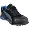 Rio Men's Safety Trainers, Size 11, Black, Suede Leather Upper, Aluminium Toe Cap, S1P, EN ISO 20345:2011 thumbnail-0