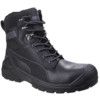 Conquest, Men, Safety Boots, Size 6.5, Black, Leather, Fibreglass Toe Cap, S3, EN ISO 20345:2011 thumbnail-0