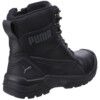 Mens Safety Boots Size 9, Black, Leather, Fibreglass Toe Cap thumbnail-1