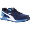 AirTwist Blue Low Men's Safety Trainers, Size 10, Blue, ESD, Suede Leather Upper, Fibreglass Toe Cap, S3, EN ISO 20345:2011 thumbnail-0